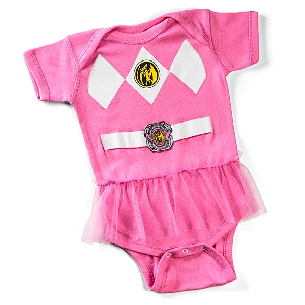 Pink Power Ranger onesie with tutu - ThinkGeek