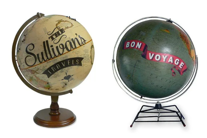 Custom globe art from Wendy Gold of ImagineNations