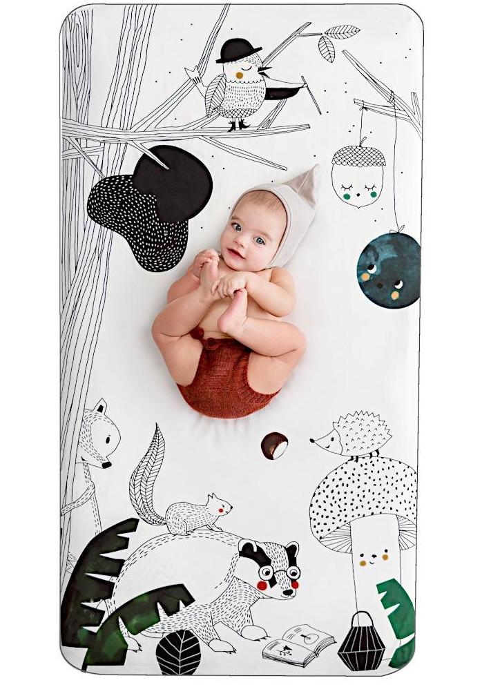 Best baby shower gifts under $50: Woodland dreams crib sheet | Cool Mom Picks Baby Shower Gift Guide