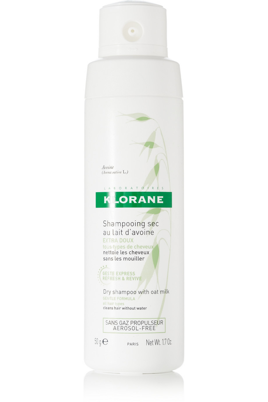 Our vote for the very best dry shampoo: Klorane dry shampoo with oat milk