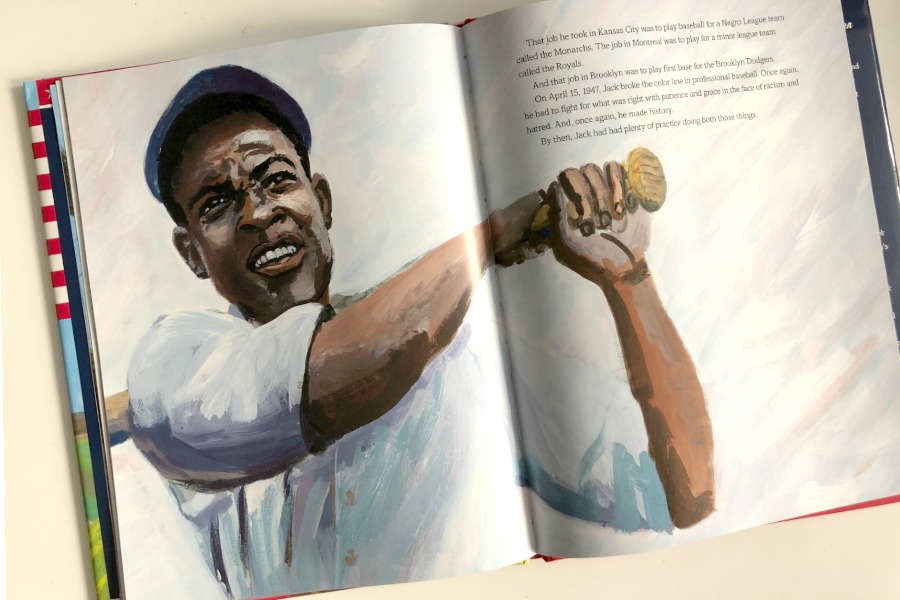 United States v Jackie Robinson: outstanding picture book for kids about his early life