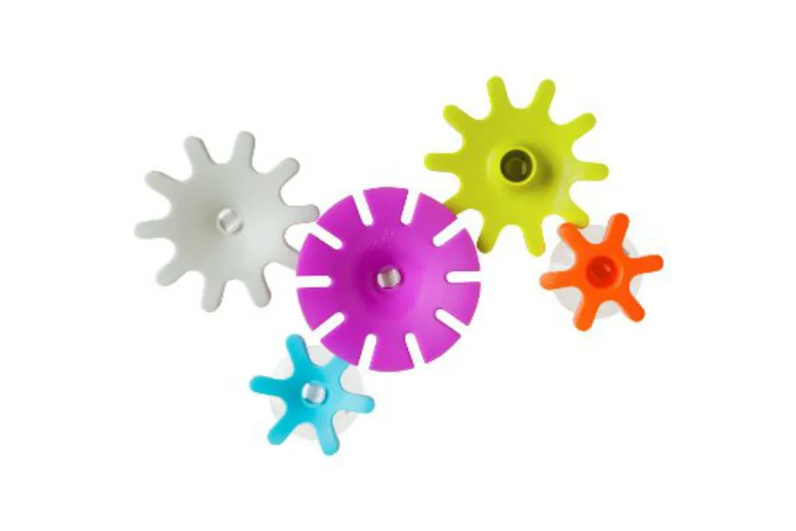 Science-based bath toys so fun (like these gears from Boon) that your kids won't want to leave the tub!