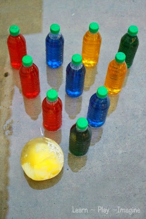 Summer ice activities: Ice Bowling by Learn Play Imagine