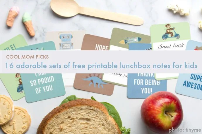 16 adorable sets of free printable lunchbox notes for kids