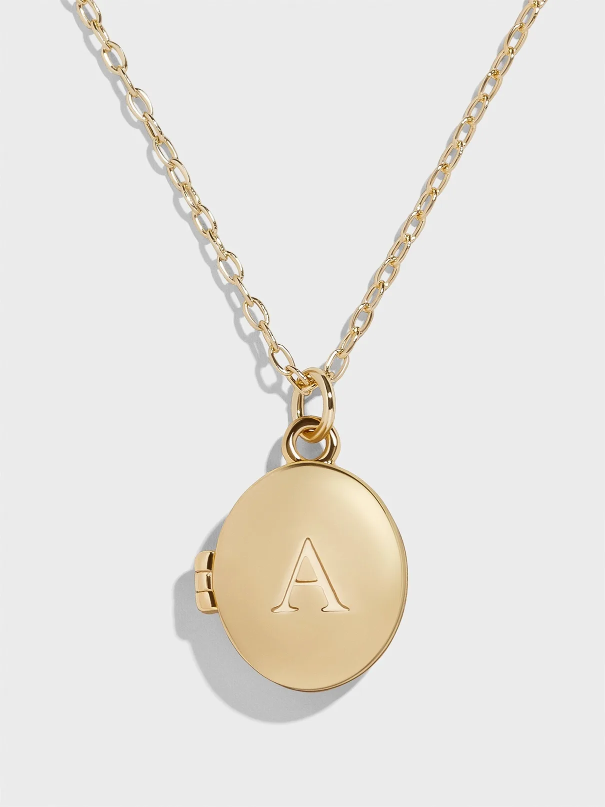 Special Mother's Day gifts under $20: Custom initial locket necklace on Etsy