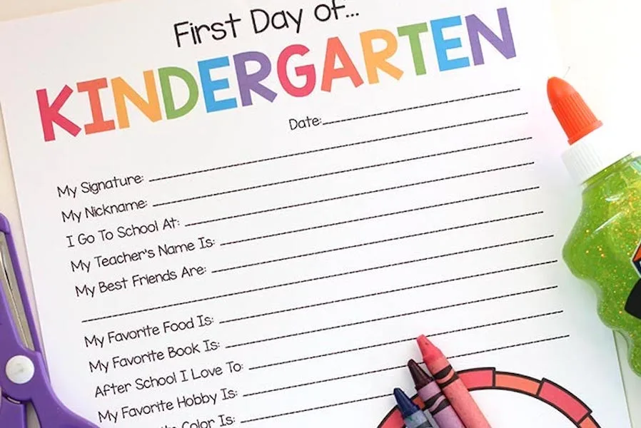 7 printables for Kindergarten to make the year go more smoothly