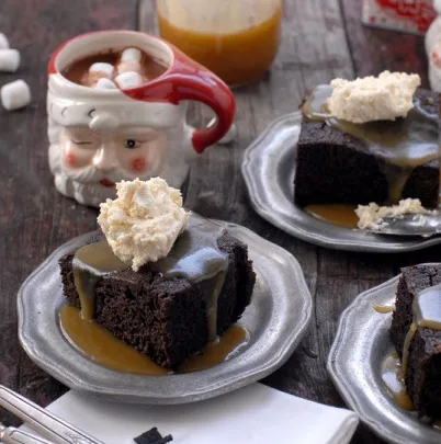 Gingerbread Cake with Butter Toffee Sauce on Cool Mom Picks