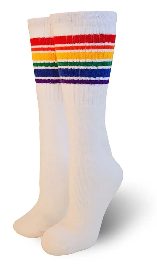 Kids' rainbow socks by Pride Socks