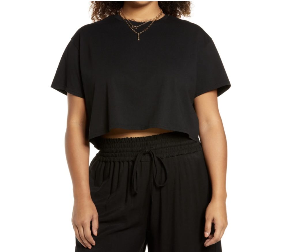 Best crop tops for summer: Open Edit boxy crop top at Nordstrom