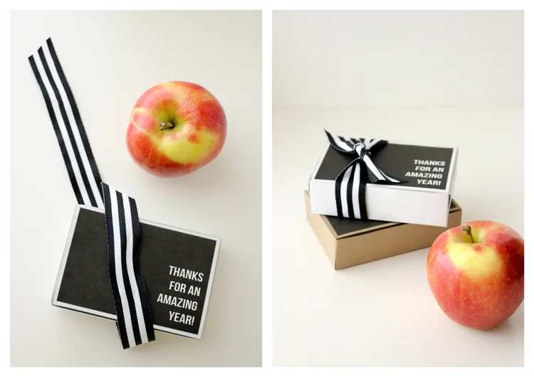 Printable teacher gift card boxes by Delia Creates