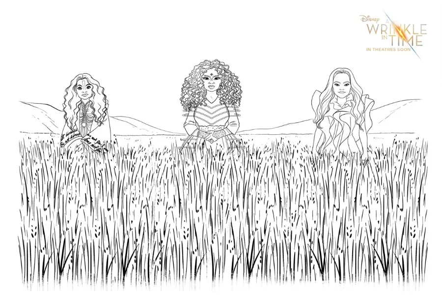 Free printable A Wrinkle in Time coloring pages and activity sheets for kids via Cool Mom Picks