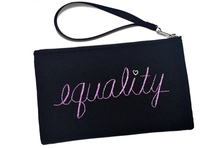 A cool wristlet by Speakeasy Works for women, made by women, with a message for everyone.