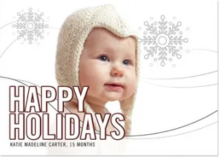 Winter wonderland photo cards, even in warmer climes