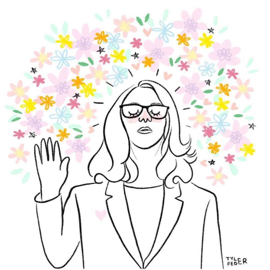 Dr. Christine Blasey Ford illustration by Tyler Feder