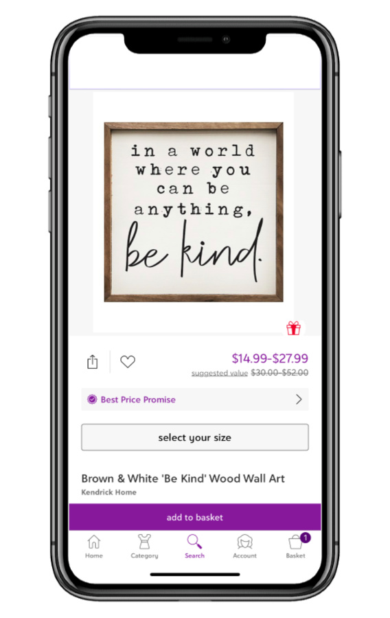 "Be Kind": artwork with a message for the holidays and well beyond | 5 of our favorite deals on home decor on Zuiliy right now (sponsor)