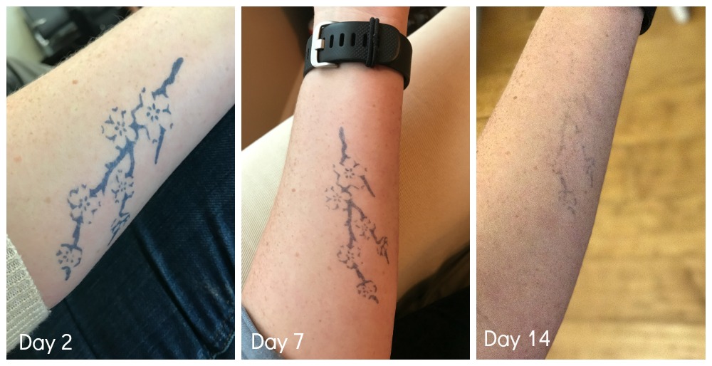 How Inkbox semi-permanent tattoos hold up over two weeks.