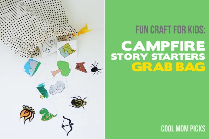 DIY craft for kids: Story starters grab bag with free printables on coolmompicks.com