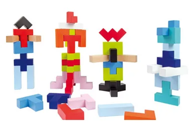 Tetris, now in 3D. Also, no screen.