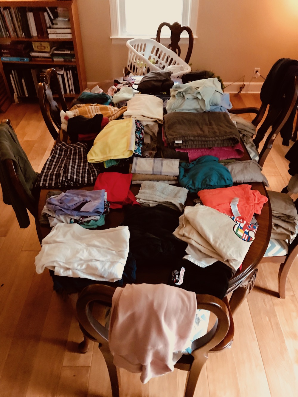One thing to do each day of the week to stay organized: Monday is laundry day. Ugh.