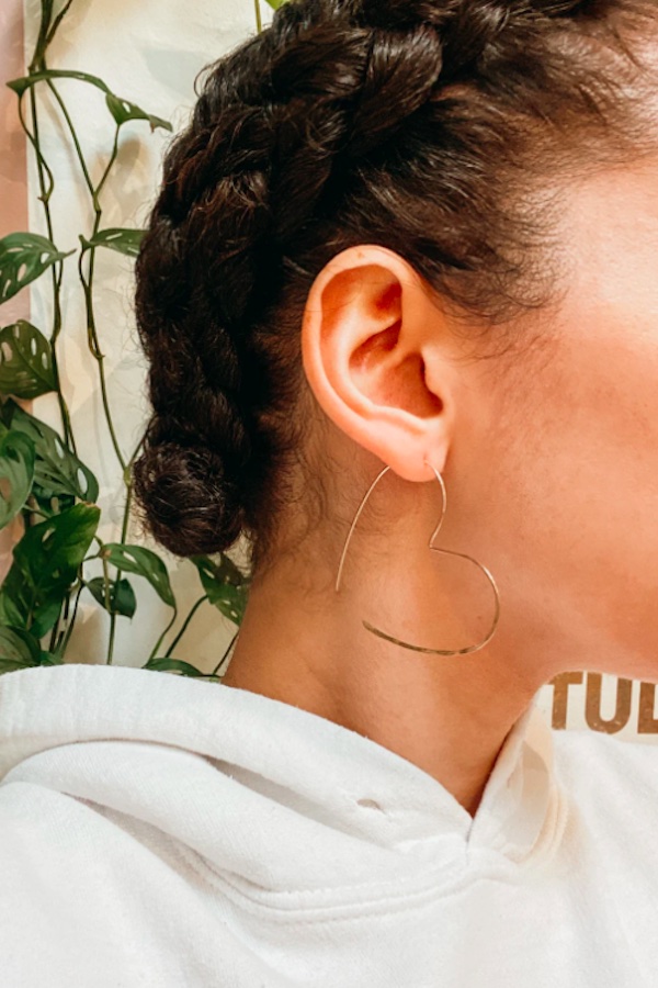 Best Valentine's gifts on Etsy for Teens: Hannah Naomi's heart earrings