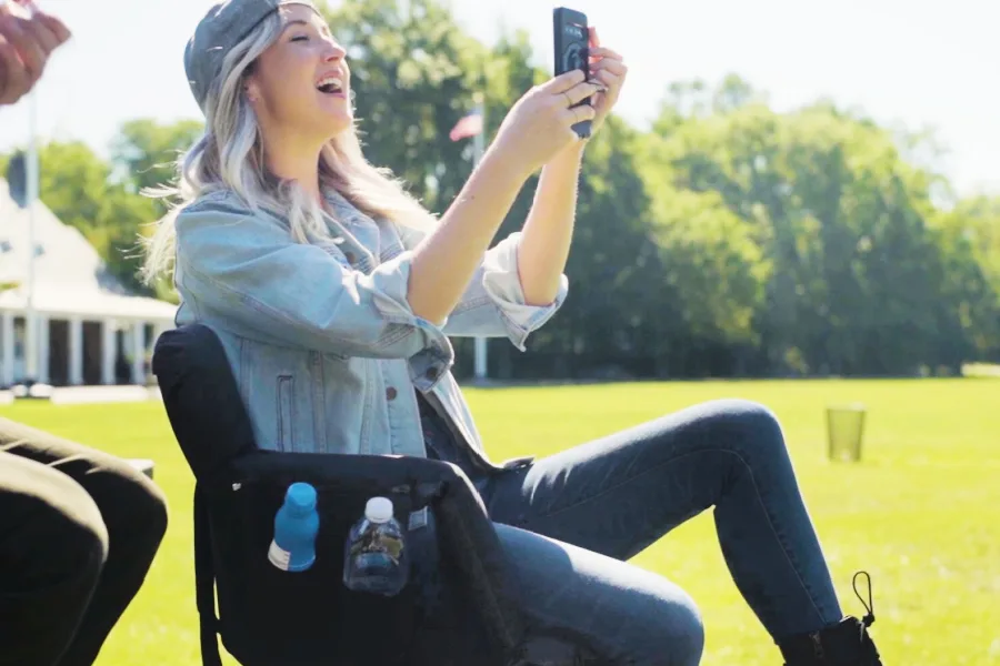 Alpcour's portable, cushioned stadium seat for bleachers on sale