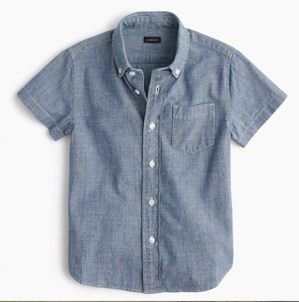 J Crew Boys chambray shirt on sale
