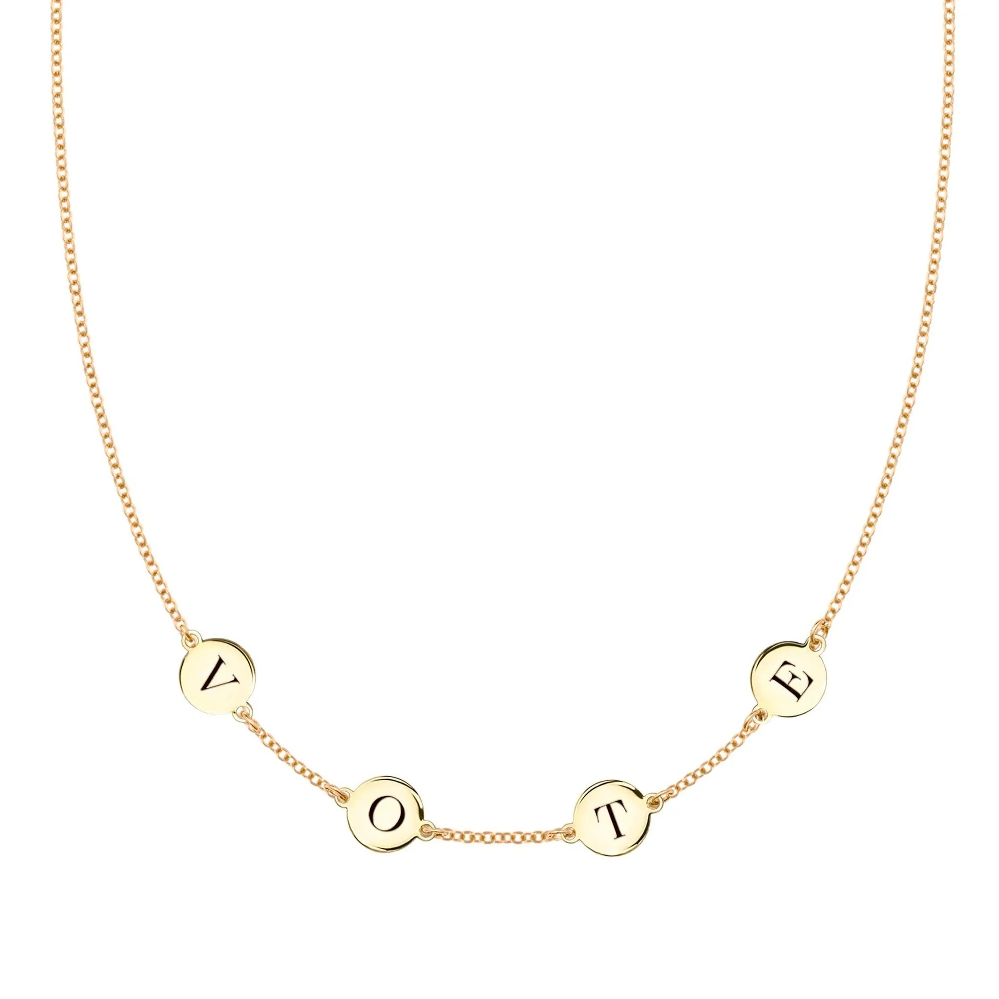 Fine jewelry Vote necklace from Haverhill