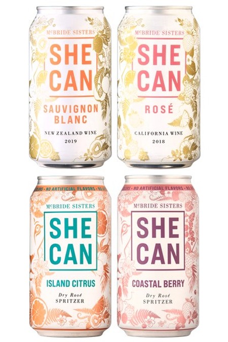 SHE CAN wines from McBride Sisters make a great Valentines gift for friends