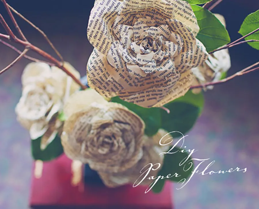 Summer DIY crafts for teens: Storybook Paper Roses from 100 Layer Cake