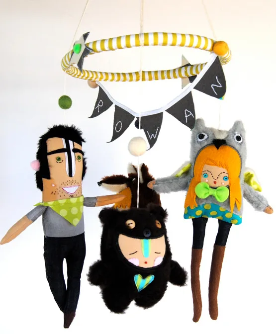 Handmade crib mobiles for those looking for something a little...different