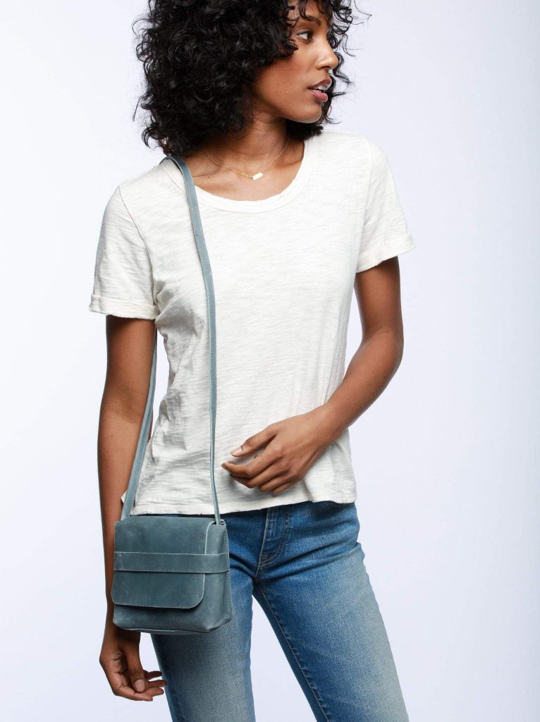 The Mare Mini Crossbody by ABLE is on-trend and supports the women who make it in real ways