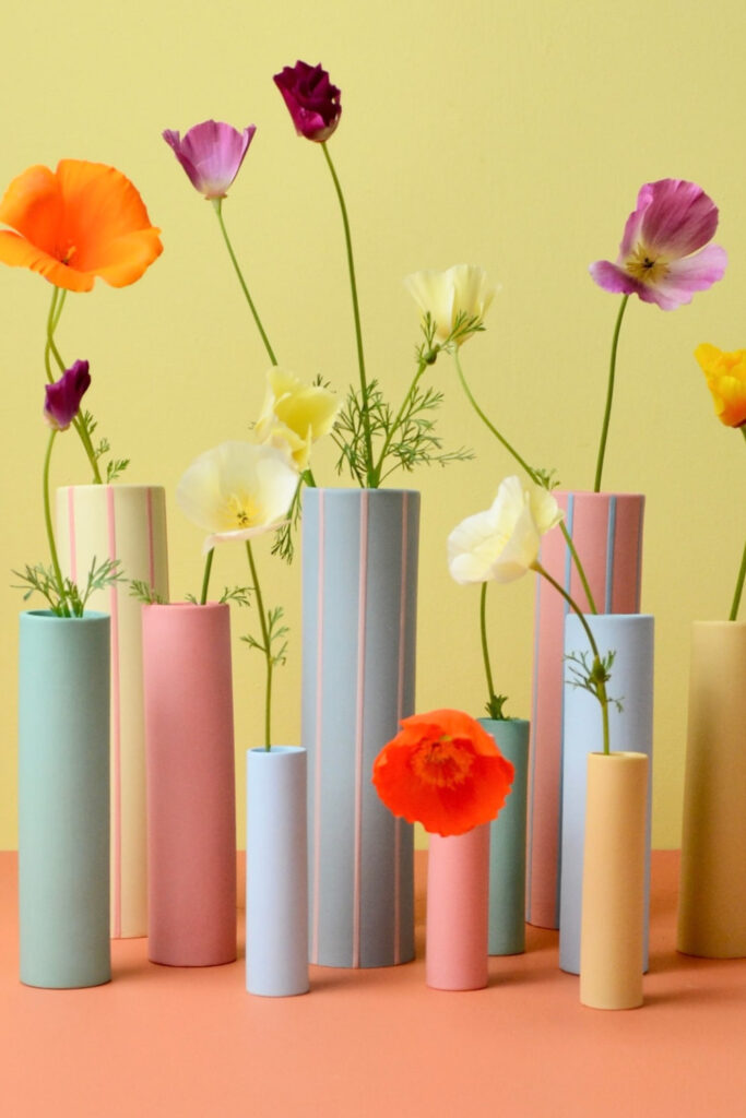 Gorgeous colored ceramic vases by aeyglomceramics on Etsy - great gift for mom?