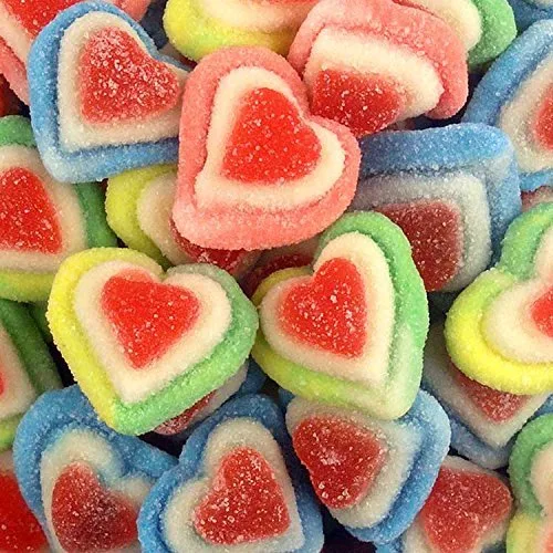Creative Valentine's gifts that support indie shops: this shop sells all kinds of heart candy by the pound