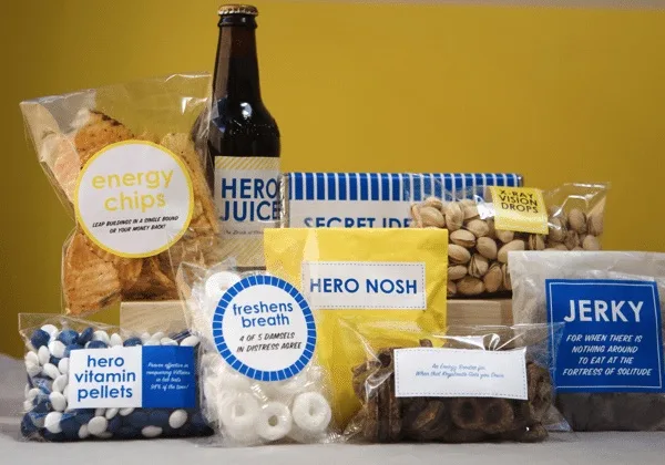 Create a superhero snack box for Father's Day with these free printables from Oh Happy Day for Alpha Mom