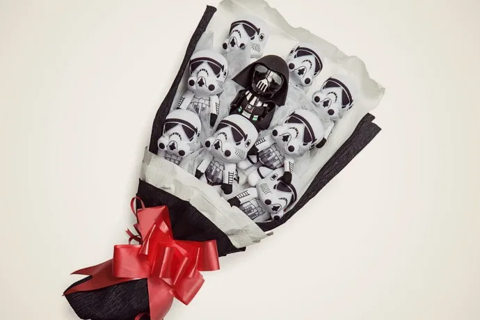 Plush Star Wars bouquets from Think Geek -- for those not so into flowers. Awesome!