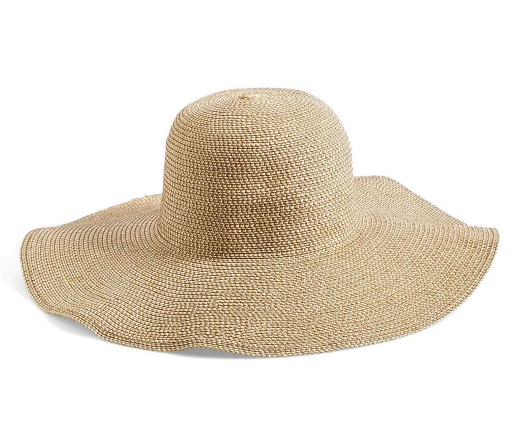 Anti-aging sun tips: You need a big, floppy wide-brimmed hat! This one from Nordstrom