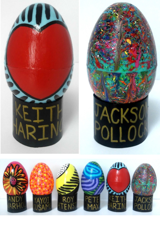 Easter egg ideas for tweens and teens: Pop art inspired Easter eggs from Abby at Craft Paper Scissors, with full instructions