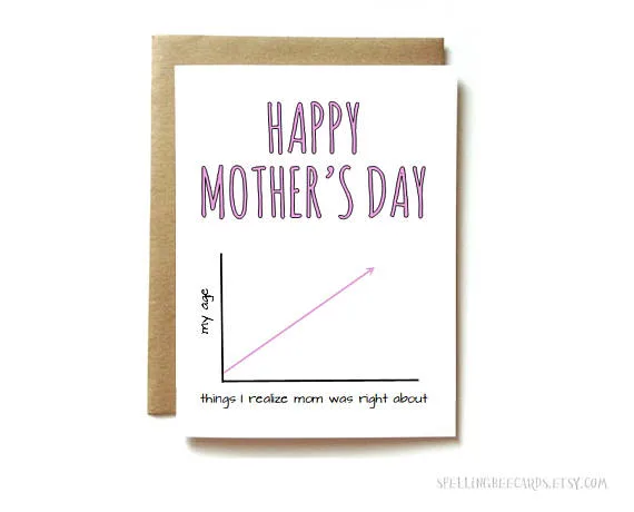 Funny Mother's Day Cards: Things Mom Was Right About