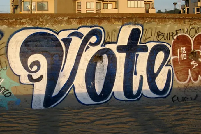 Vote! Everything you need to know (and even stuff you didn't know you need to know) photo via StreetArt SF