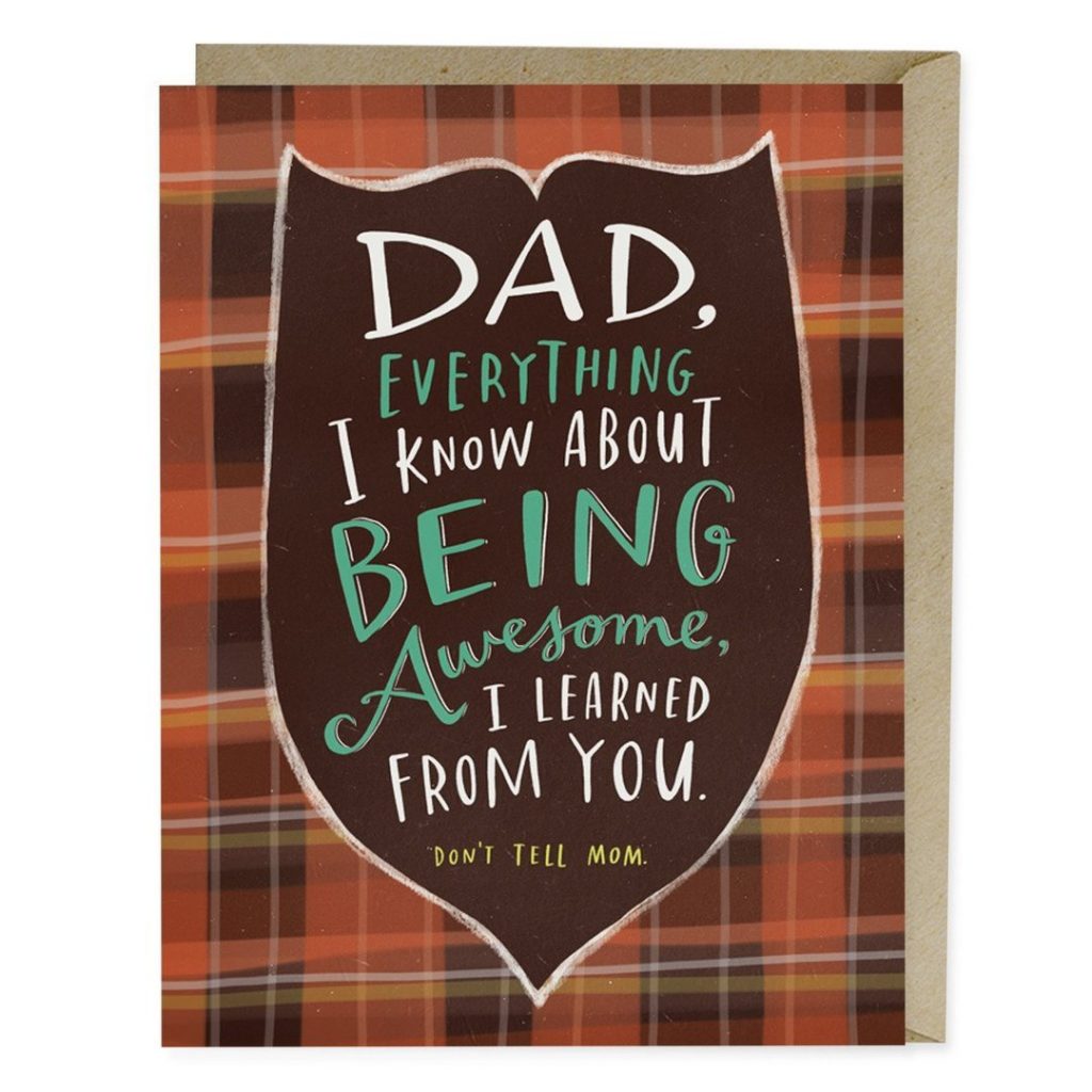 Funny Father's Day cards: Don't tell mom