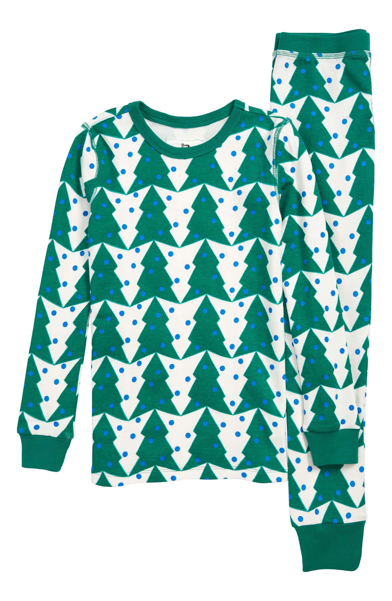Modern Christmas pajamas for kids: Crewcuts Christmas tree pajamas | J. Crew