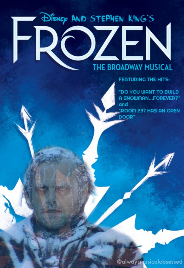 Broadway Halloween parody posters: Frozen © alwaysmusicalobsessed on Instagram