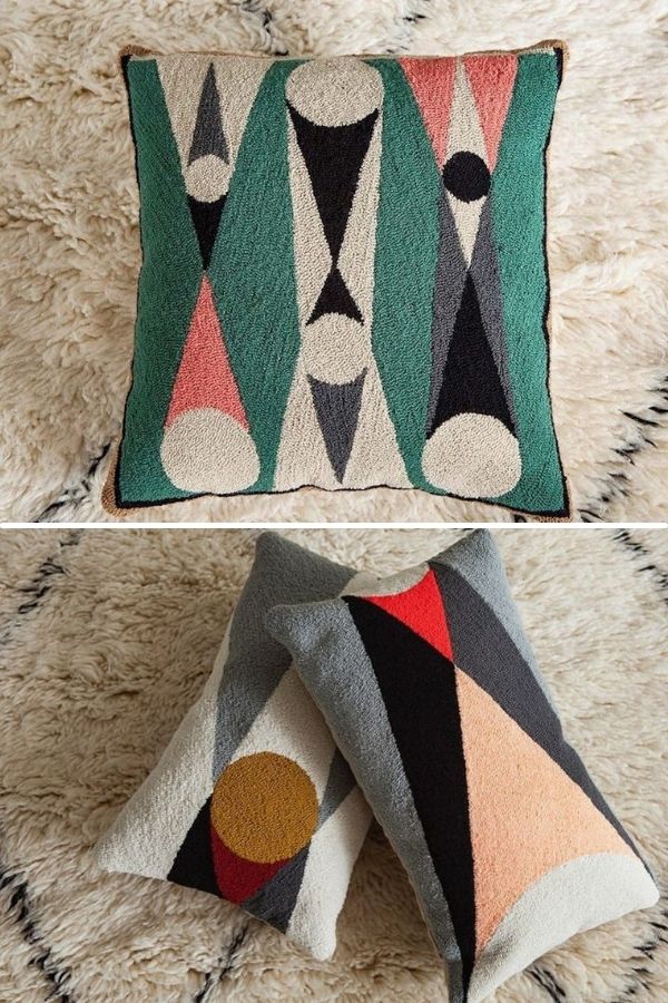 Easy ways to update your family room: An assortment of handmade pillows from Best of Colombia changes things affordably and beautifully
