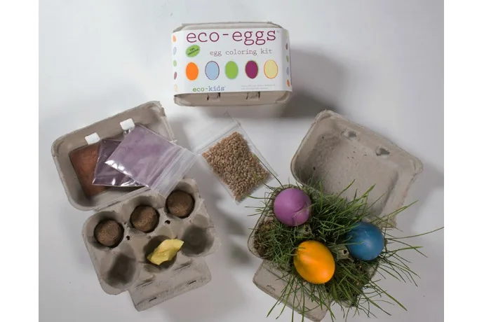 eco-eggs natural Easter egg coloring kit