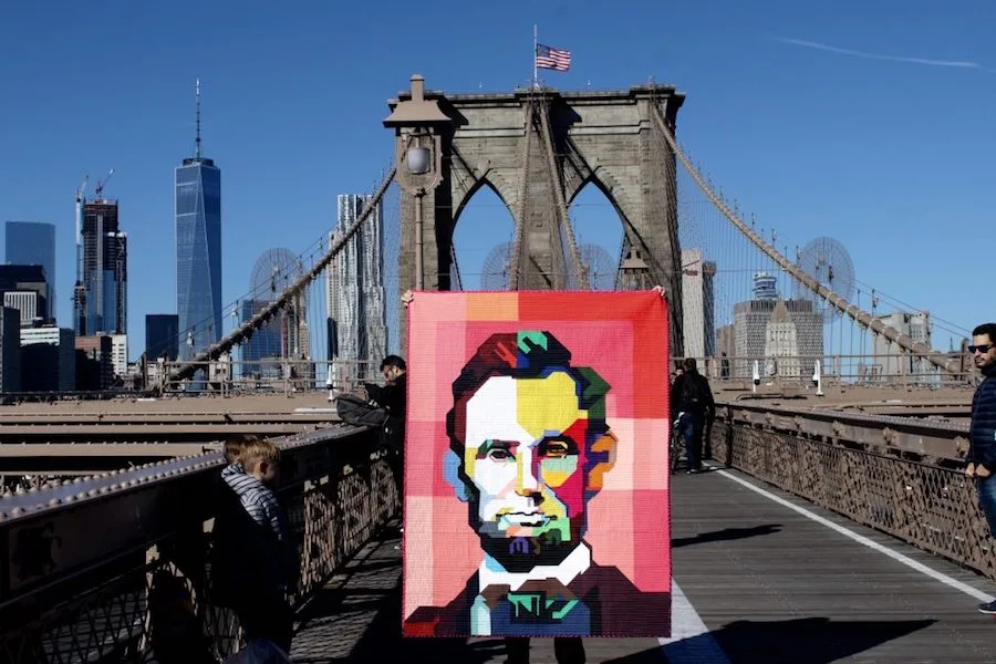 Lincoln quilt by Kim Smith of Leland Ave Studios