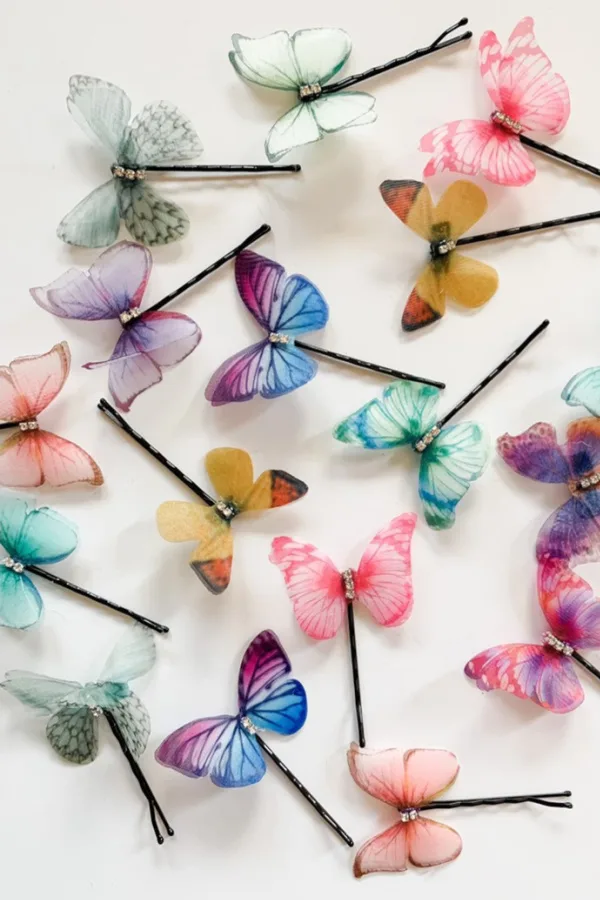 Easter basket ideas for kids under $20: Butterfly clips at Jordan de Ruiter