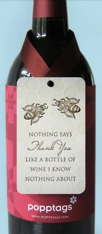 What I lack in wine knowledge I make up for with giftwrap