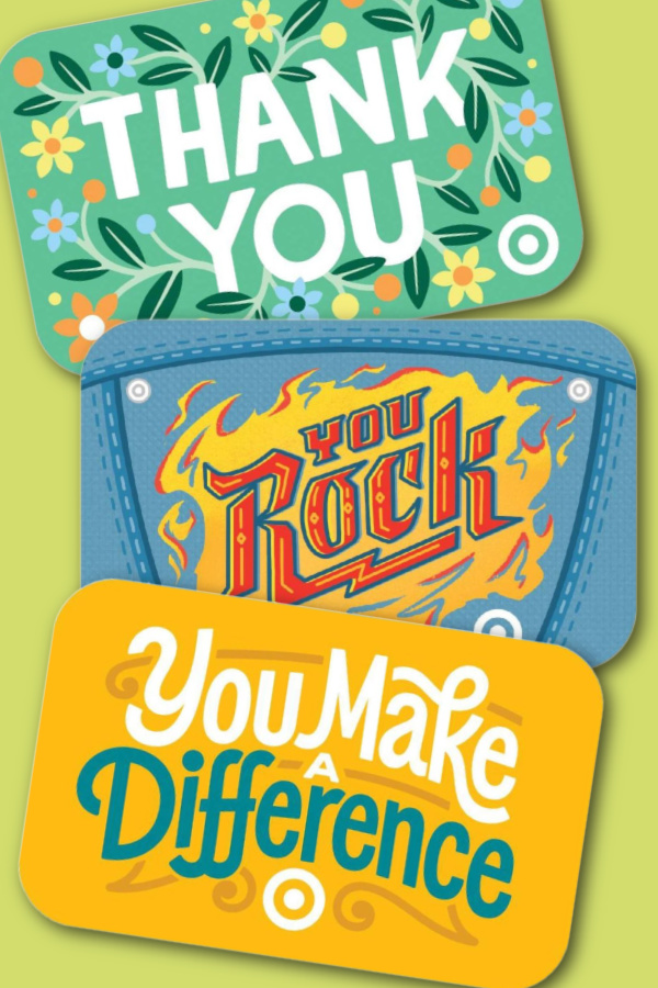 Gift cards for teachers from Target: One of the most meaningful 5 gifts for teachers, with just the right messages