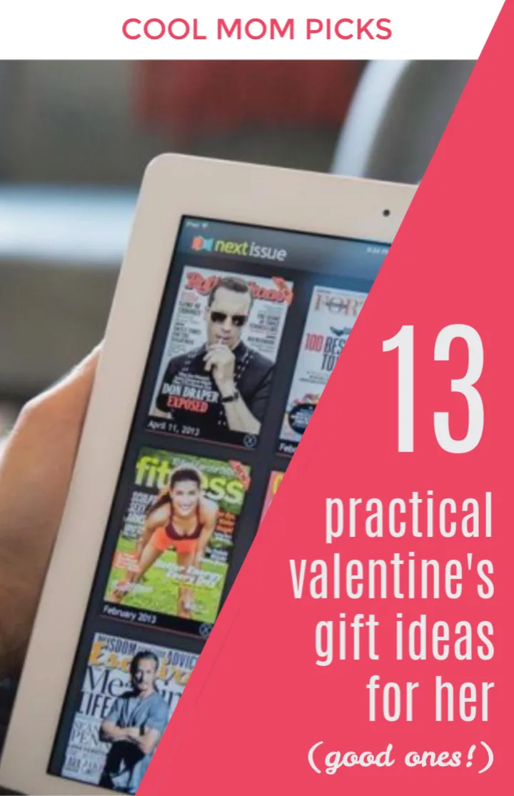 An apple news plus (formerly texture) subscription to tons of magazines is a perfect practical Valentine's gift idea for her