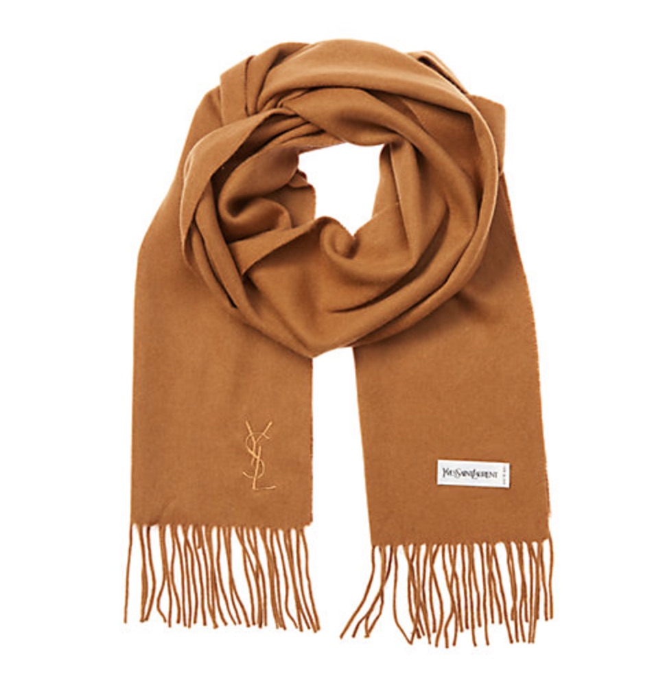 YSL cashmere scarf and more on sale at Rue La La